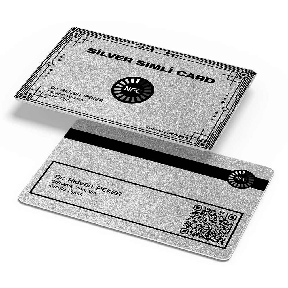 Silver Simli Kart